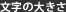 文字の大きさ